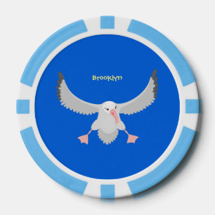 Lot De Jeton De Poker Bande dessinée de l'oiseau mûre albatros