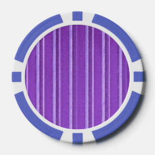 Lot De Jeton De Poker Bande violette de lavande rétro