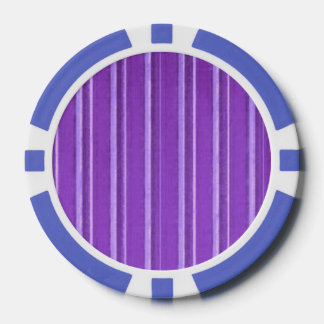 Lot De Jeton De Poker Bande violette de lavande rétro