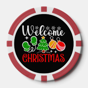 Lot De Jeton De Poker Bienvenue Noël-63758