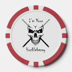 Lot De Jeton De Poker Billiard "I'm Your Huckelberry" Chip de poker