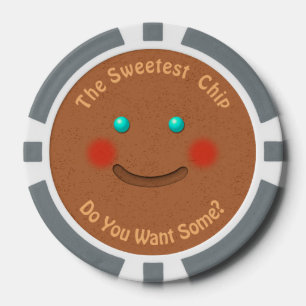 Lot De Jeton De Poker Biscuit de sourire de pain d'épice