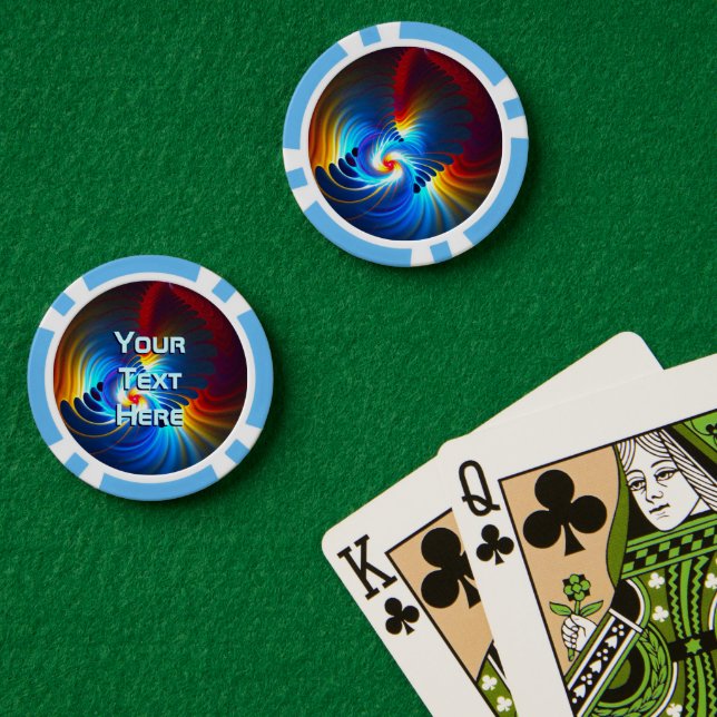 Lot De Jeton De Poker Bleu gravitationnel (Table de poker (double))