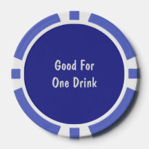 Bon Pour Un Verre Bleu Blanc