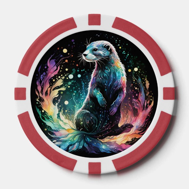Lot De Jeton De Poker Bord Spectrum : Les Otter Glow (Recto)