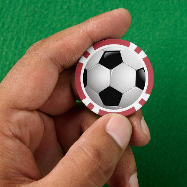 Lot De Jeton De Poker Boule de football (main)