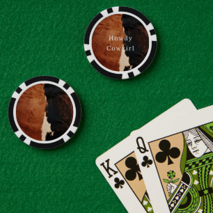 Lot De Jeton De Poker Brown Noir Noir Faux Cowhide