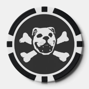 Lot De Jeton De Poker BULLDOG SKULL (par Bulldog Haven NW) Poker Chip