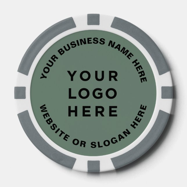 Lot De Jeton De Poker Business Logo and Text Simple Professional (Recto)