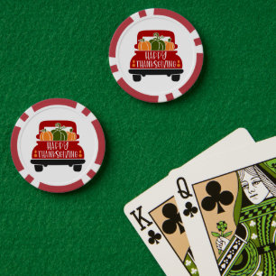 Lot De Jeton De Poker Camion Thanksgiving