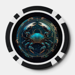 Lot De Jeton De Poker Cancer Chips de poker Zodiac - Horoscope de crabe