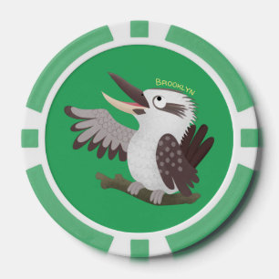 Lot De Jeton De Poker Caricature de kookaburra drôle et drôle