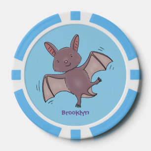 Lot De Jeton De Poker Caricature de vol de chauve-souris