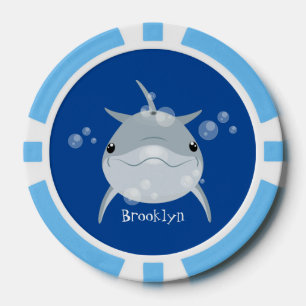 Lot De Jeton De Poker Caricature joli dauphin kawaii kawaii