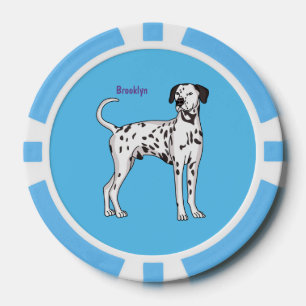 Lot De Jeton De Poker Caricature pour chien dalmate