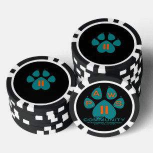 LOT DE JETON DE POKER CARTES À JOUER PATTE