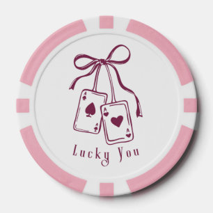 Lot De Jeton De Poker Cartes chanceux vous vous inclinez tendance