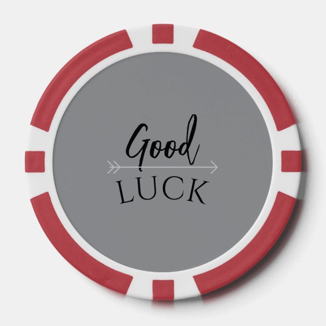 Lot De Jeton De Poker Cartes de poker Bonne Chance (Recto)