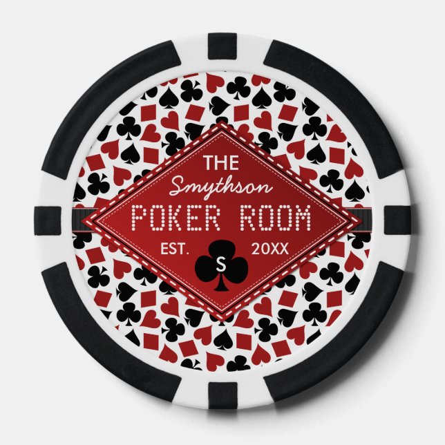 Lot De Jeton De Poker Casino de salle de poker personnalisable (Recto)