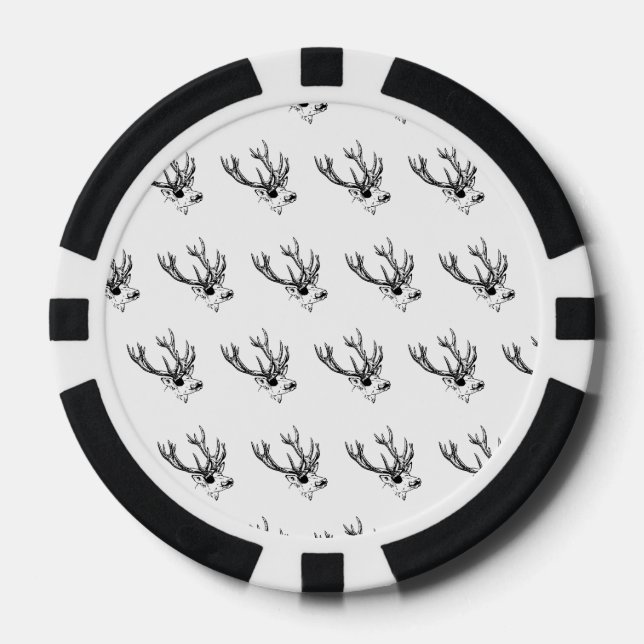 Lot De Jeton De Poker Cerf Pirate (Recto)
