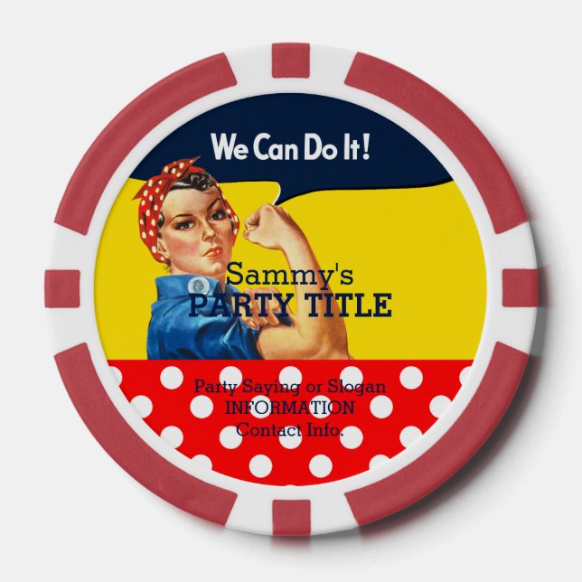 Lot De Jeton De Poker C'est votre Chips Rosie Personnaliser ceci (Recto)