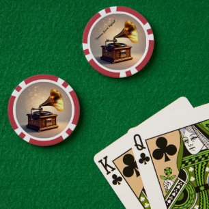 Lot De Jeton De Poker "Charme Musical Rétro"