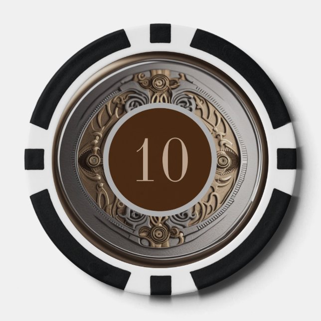 Lot De Jeton De Poker Charme personnalisé Lucky (Recto)