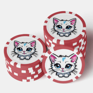 Lot De Jeton De Poker chat drôle