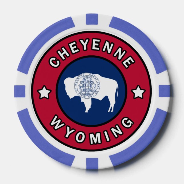 Lot De Jeton De Poker Cheyenne Wyoming (Recto)