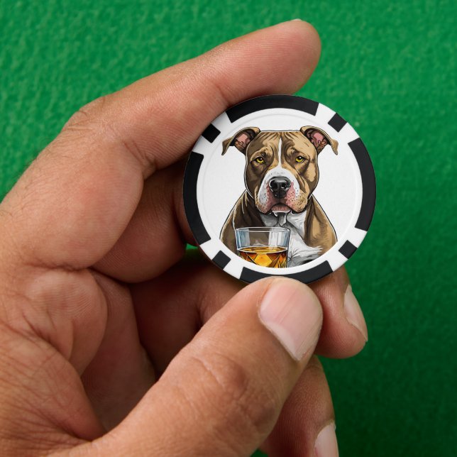 Lot De Jeton De Poker Chien de Poker Composite Personnalisé (main)
