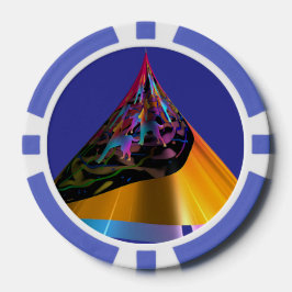 Lot De Jeton De Poker Chiens bleus