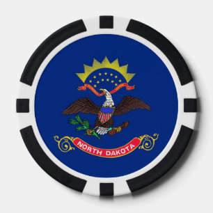 Lot De Jeton De Poker Chiffres de poker patriotique avec Drapeau du Dako