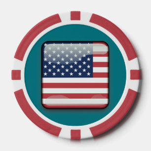 Lot De Jeton De Poker Chip de poker américain