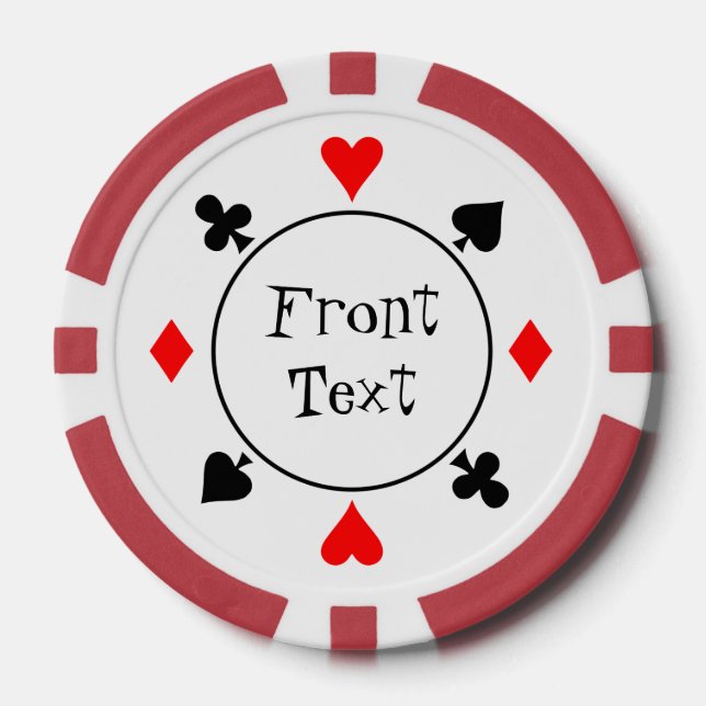 Lot De Jeton De Poker Chip de Poker Casino (Recto)