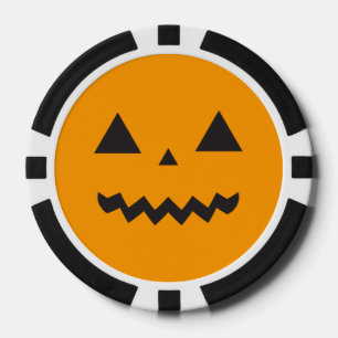 Lot De Jeton De Poker Chip de poker Jack O'Lantern
