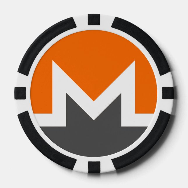Lot De Jeton De Poker Chip Monero Dark Poker (Recto)