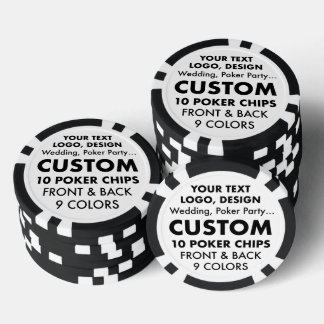 Lot De Jeton De Poker Chips de casino de BACHELOR-PARTY personnalisés