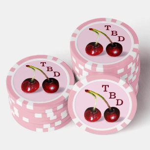 Lot De Jeton De Poker Chips de poker cerises