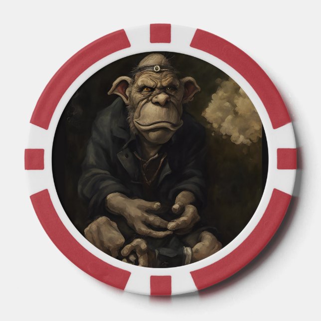 Lot De Jeton De Poker Chips de Poker Composite Troll personnalisés (Recto)