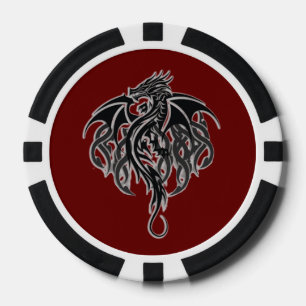Lot De Jeton De Poker Chips de poker composites, arête à rayures noires