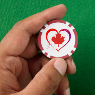 Lot De Jeton De Poker Chips de poker de la fête du Canada