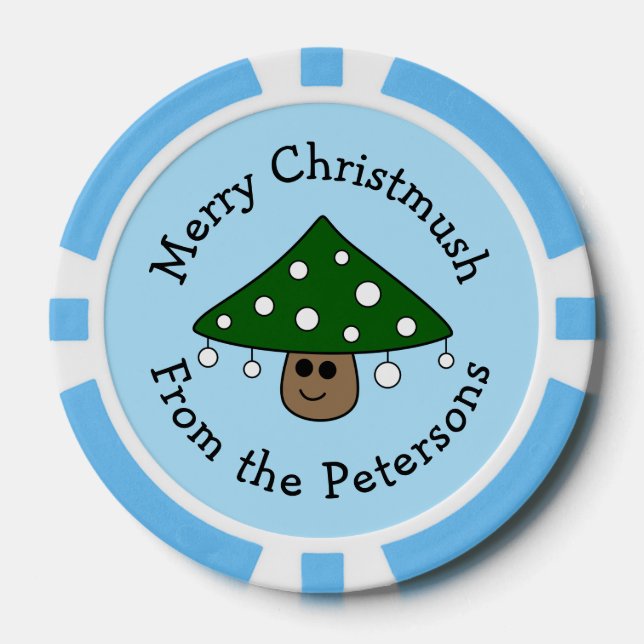 Lot De Jeton De Poker Chips de poker de l'arbre de Noël (Recto)