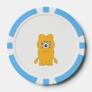 Lot De Jeton De Poker Chips de poker en argile, Bébé Bleu bord strié
