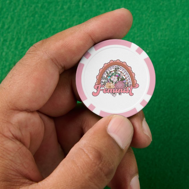 Lot De Jeton De Poker Chips de poker féministes (main)