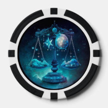 Chips de poker Libra Zodiac - Ensemble de casino d
