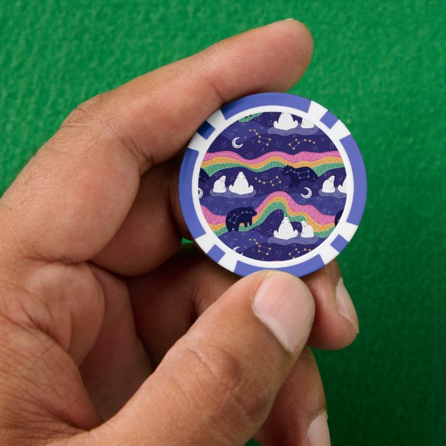 Lot De Jeton De Poker Chips de poker Northern Lights (main)