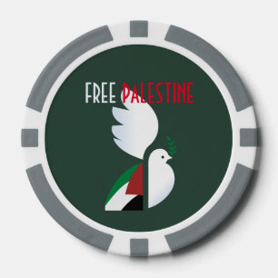 Lot De Jeton De Poker Chips de poker Palestine libre - Déclaration polit