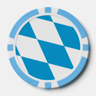 Lot De Jeton De Poker Chips de poker patriotique avec Drapeau de Bavière
