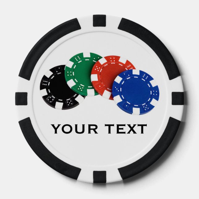 Lot De Jeton De Poker Chips de poker personnalisés (Recto)