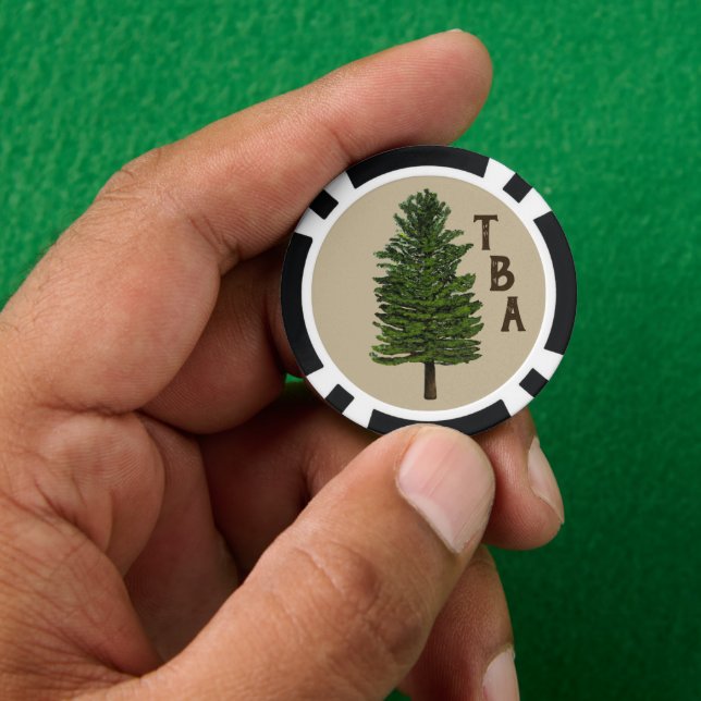 Lot De Jeton De Poker Chips de poker Pine Tree (main)